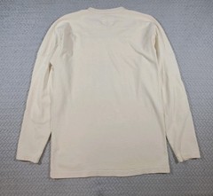 Champion Vintage Men Louisiana Lafayette Cream, Long Sleeve Shirt, Size Medium