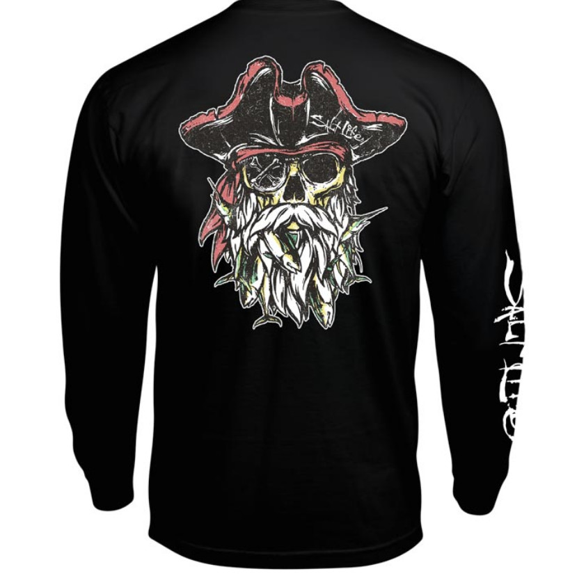Mens Salt Life Captain Fishy Graphic Pocket L/S T-Shirt – 2XL/XL/Large – NWT