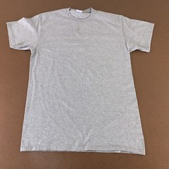 Port & Company Core Cotton Men’s Large Heather Gray Short Sleeve T-Shirt New