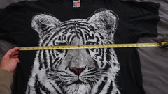 Vintage White Tiger Big Logo Overprint T-shirt 90s Adult XL Trinity