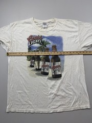 Vintage Gildan Shirt Mens XL White Coors Light Falcon Pub Graphic Tee Florida