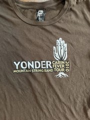 Alternative Yonder Mountain String Band Cabin Fever Tour 2010 T-Shirt Brown XL