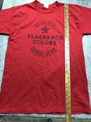 Vintage Reebok Single Stitch Double Sided Flashback Sporting Colors Large Tshirt