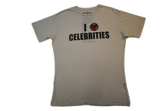 ENC Mens I Don’t Love Celebrities Funny Cream Shirt New L