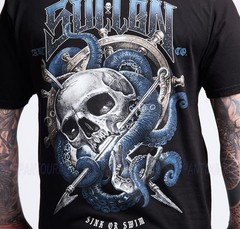 Sullen Art Collective Harpoon Skull Premium SCM8093 Short Sleeve T-shirt For Men