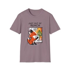 Unisex Softstyle T-Shirt Fox Christmas Scene Wistful Winter Christmas Holiday