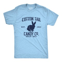 Mens Cotton Tail Candy Co T Shirt Funny Easter Sunday Chocolate Bunny Rabbit Tee