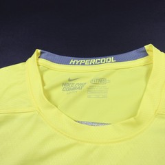 Nike Pro Combat Short Sleeve Shirt Men’s Yellow Used Multiple Sizes