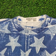 Vintage 80s American Flag Stars AOP Shirt Large 22×27 Crop