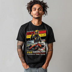 LEWIS HAMILTON F1 CUSTOM DESIGN – T-Shirt Size S-5XL