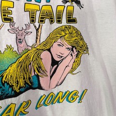 Vintage I Hunt White Tail All Year Long Shirt Size L / XL Hunting 90s Comic Joke