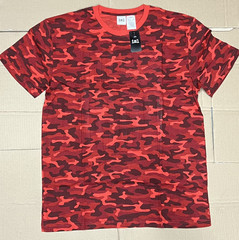 Red Camouflage USA – Men’s Short Sleeve T-Shirt – Size XXL