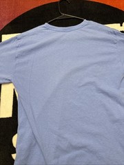 Men’s Medium The Hamptons New York Tourist Light Blue Graphic T Shirt Faded Font