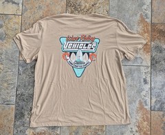 WRV Wave Riding Vehicles T-shirt Men 3XL Beige Short Sleeve Surfboard Theme NWOT