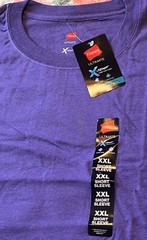 Hanes Ultimate X-Temp Short Sleeve T-Shirt LAVENDER 2X XXL Cooling Wicking NEW!