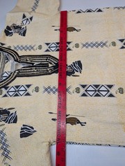Shirt Pullover L Broadcloth SS Dashiki Aztec Aborigine Pockets