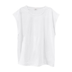 Men’s Loose Short Sleeve T-Shirt round Neck Sleeveless Casual Breathable Summer