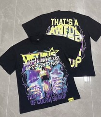 Men’s Black Skull Graphic T-Shirt “That’s a Awful Lot of Cough Syrup”