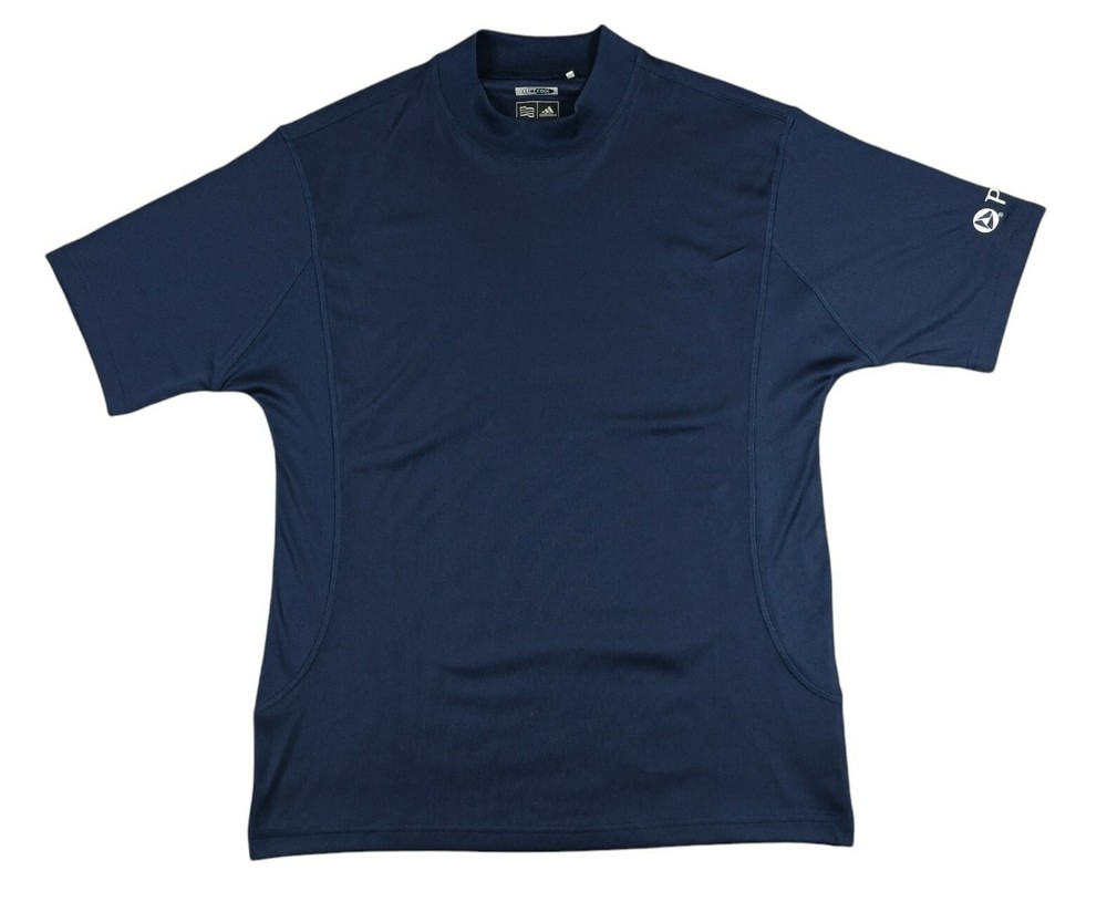 ADIDAS Men Shirt Medium Active Wear ClimaCool Short Sleeve Tee Adult Casual Blue