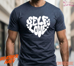 Unisex Self Love Retro Heart T shirt Men T shirt Women valanity Romantic