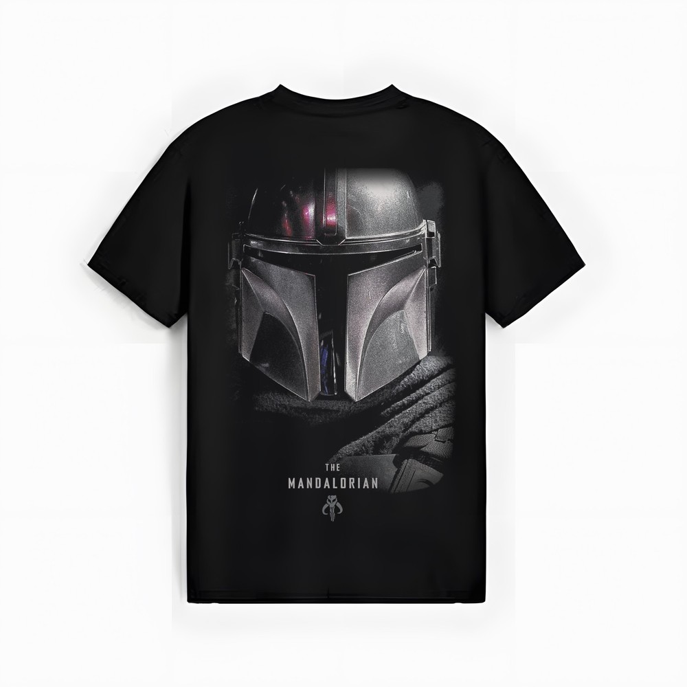 Star Wars The Mandalorian Dark Portrait T-Shirt