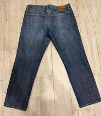 Lucky Brand Mens Straight Leg Jeans 34×30 Medium Blue Denim 35″ Actual Waist