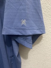 Kenneth Cole Active Mens Medium Captain Blue Short Sleeve Crew T-Shirt Tech NWT