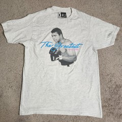 Vintage Muhammad Ali Boxing T-Shirt Men’s Medium Gray Rare Short Sleeve Tee