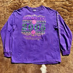 Vintage EggNog Jog 2005 Race Runners 5k Run Xmas Holiday Christmas ABQ NM Retro