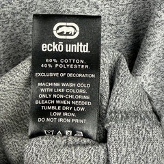 Ecko Unltd Shirt Mens 3XL Gray Marled Short Sleeve Logo Streetwear New With Tags
