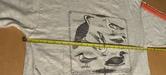 VTG Cape Cod Nature Shore Birds Shirt Men XL Gray Short Sleeve Bird Watchers