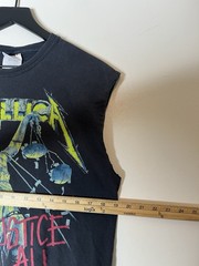 2000s Metallica And Justice For All Chopped Distressed Shirt Mens Size Medium