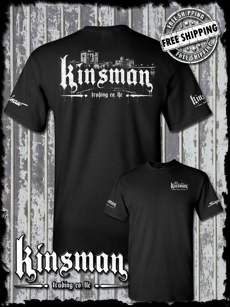 Kinsman Trading Co. LLC Saginaw City Logo 2-Sided T-Shirt Michigan