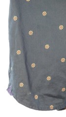 Ted Baker Mens Shirt Navy Micro Daisy Print Short Sleeve Pocket 3