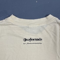 Vintage La Jornada Newspaper 17th Anniversary Tshirt 2001 Large Yellow Dbl Sided