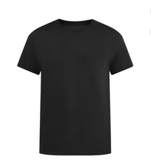 ATHLETIC WORKS Men’s L (42-44) Cotton Tee Short Sleeve Loose Fit • Rich Black