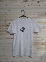 Stance Designer T-Shirt ‘Opposites’ Yin Yang Pattern White, Size S