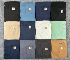 Carhartt Pocket Tee Bundle Lot of 12 Size XL Workwear T Shirts USA Mix