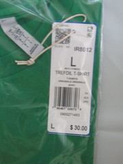 Adidas Trefoil T-Shirt Men’s size L Green COTTON Crew-Neck Short Sleeve Big Logo