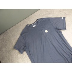 Carhartt Force Mens XL Relaxed Fit Pocket T-Shirt Navy Blue Short Sleeve Work Te