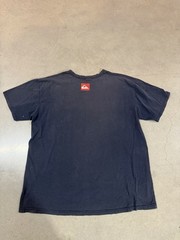 Quicksilver Vintage Navy Blue T-Shirt Surf Skate Logo, Size XL, 90s/Y2k Tee