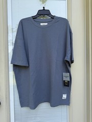Reserved Supply Men’s Oversize Fit T-Shirt dusty blue Size CHOOSE Crew Neck