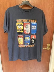MENS ORIGINAL WEIRD FISH T SHIRT–SIX PACK. LARGE SIZE.