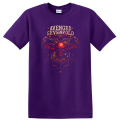 Skull Wings Retro Rock Heavy Metal Band Album Cover T Shirt w/ Tee