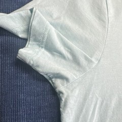 George Men’s XL Light Blue V-Neck Recycled Polyester Cotton T-Shirt