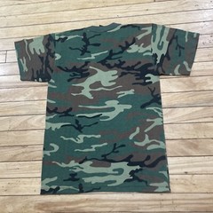 Vtg ROTHCO Army Surplus Shirt Men S Camo Green Army Forest Woodland Made USA