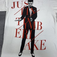 Bay Island Sportswear Shirt Mens Small White Justin Timberlake 2013 Tour