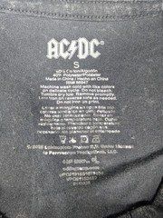 AC/DC Blow Up Your Video T Shirt Mens Small Black Acid Wash Distressed Rock Tee