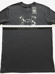 Under Armour Men’s Black Graphic Print T-shirt Big Logo Short Sleeve Crew Neck L