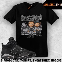 Shirt Matching AJ 6 Cap and Gown 2026 Match Sneaker The Boondocks Boyz T-Shirt